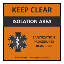 Coronavirus Warning Poster Anpassade (Covid19)