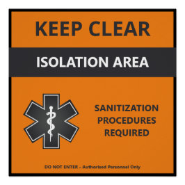 Coronavirus Warning Poster Anpassade (Covid19) Perfect Poster