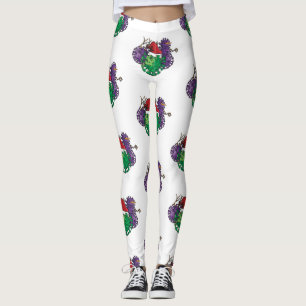 coronavirusgroddar snögubbe leggings