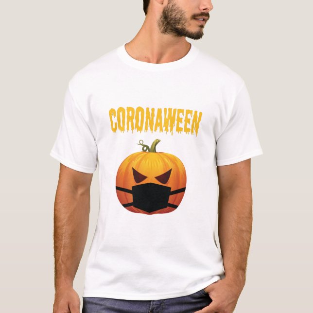 Coronaween 2020 Halloween T Shirt (Framsida)