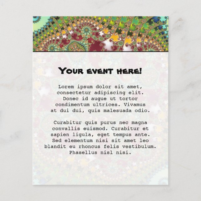 Coronel - Fractal Flygblad (Framsidan)