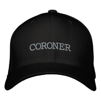 Coroner Black Hat Broderad Keps