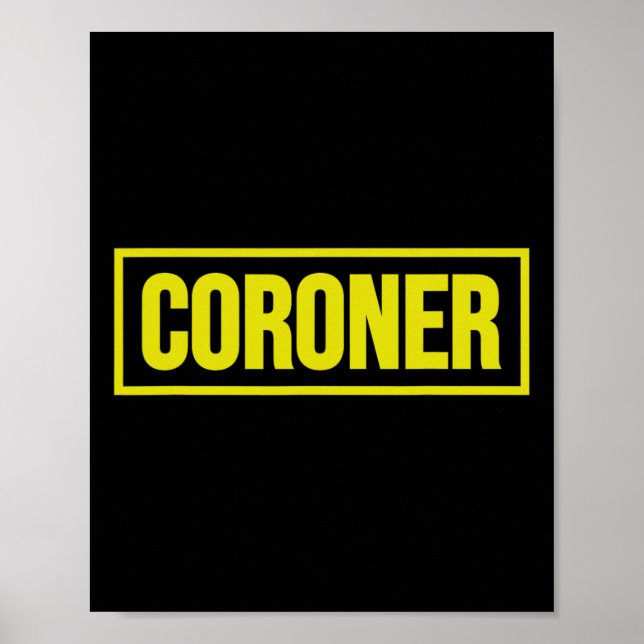 Coroner Uniform Costume Halloween Poster (Framsidan)
