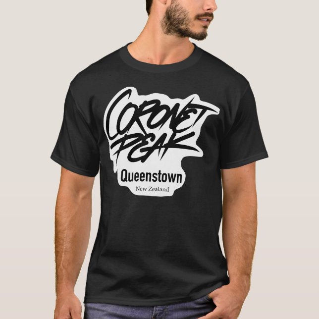 Coronet Peak Nya Zeeland T Shirt (Framsida)