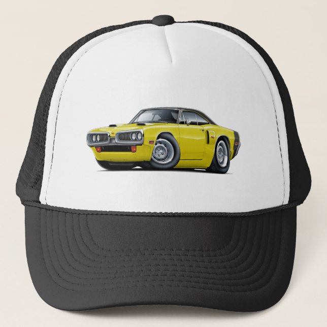 CoronetRT-Gult-Svart bästa bil 1970 Truckerkeps (Framsida)