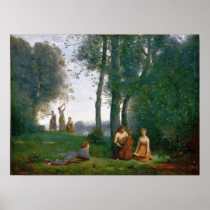 Corot - Champetre konsert Poster