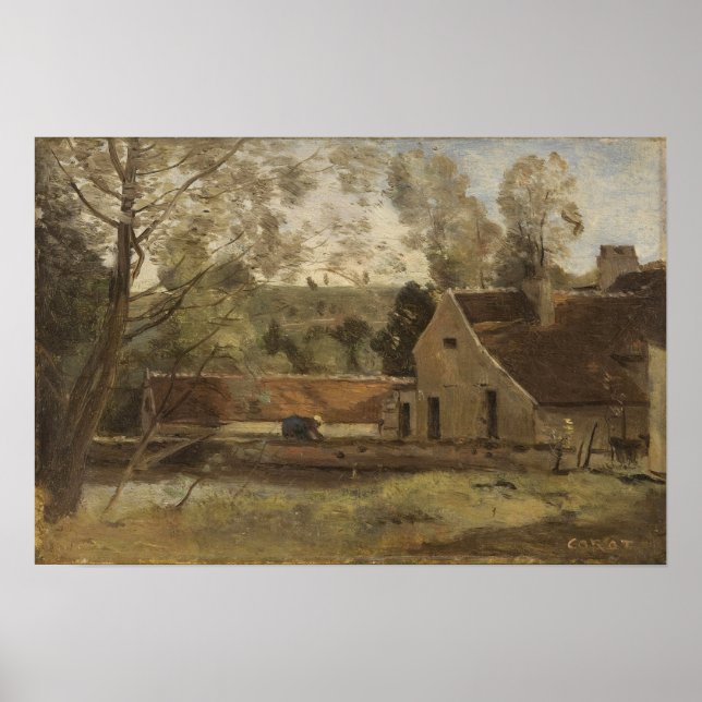 Corot - Chateau Thierry 1855 Poster (Framsidan)