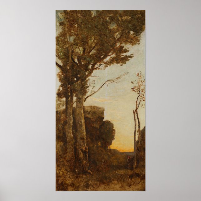 Corot - dagens fyra gånger (morgon) poster (Framsidan)
