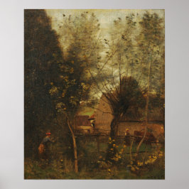 Corot - Farm Scene Poster