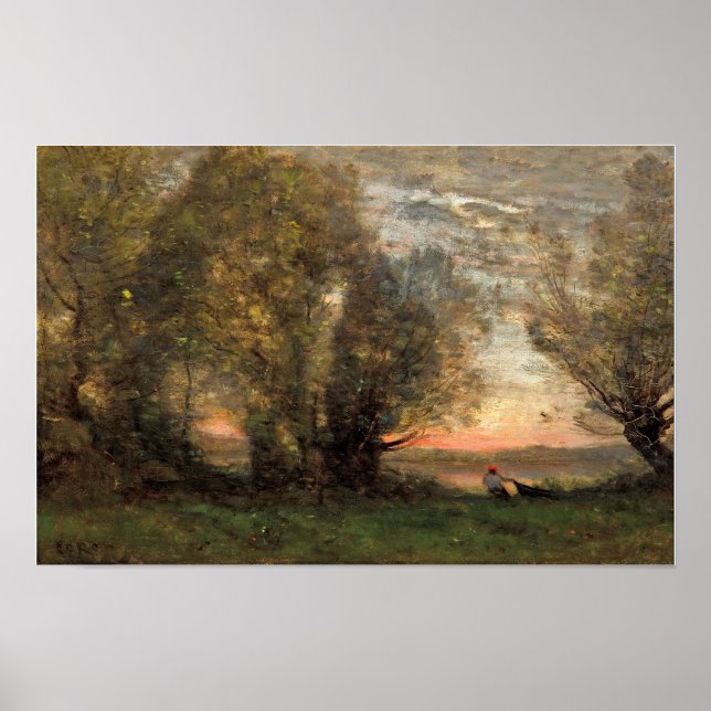Corot - Fiskaren Poster (Framsidan)