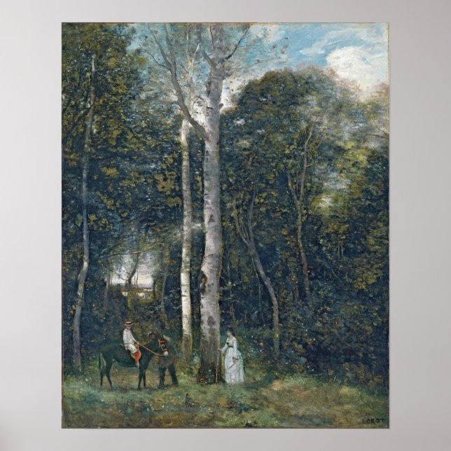 Corot - Lejon Park in Port-Marly Poster (Framsidan)