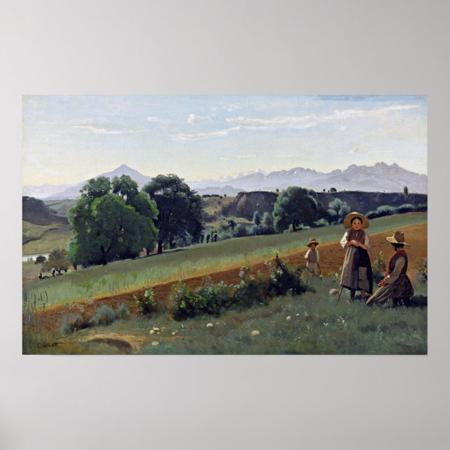 Corot - Mornex (Haute-Savoie) 1840 Poster (Framsidan)