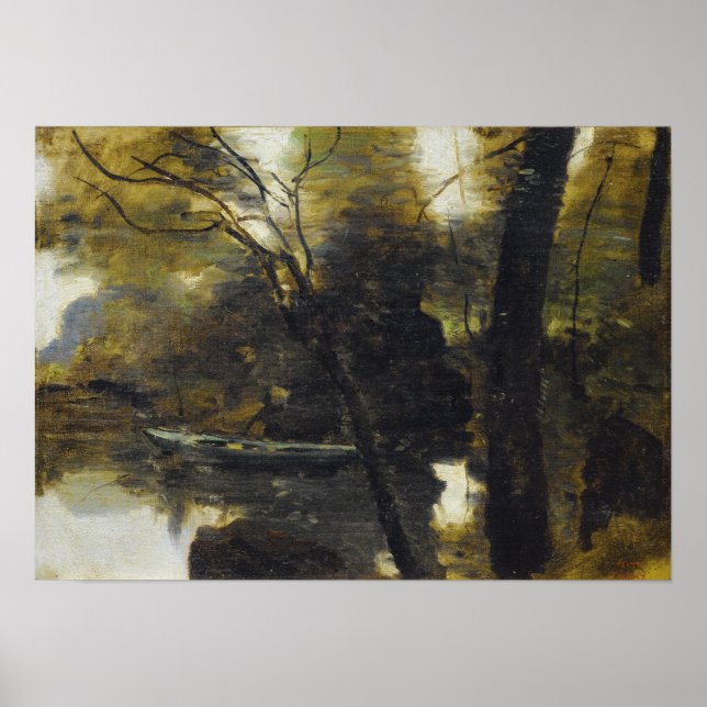 Corot - Noisy-Le-Grand Barocke Vid Vatten Poster (Framsidan)