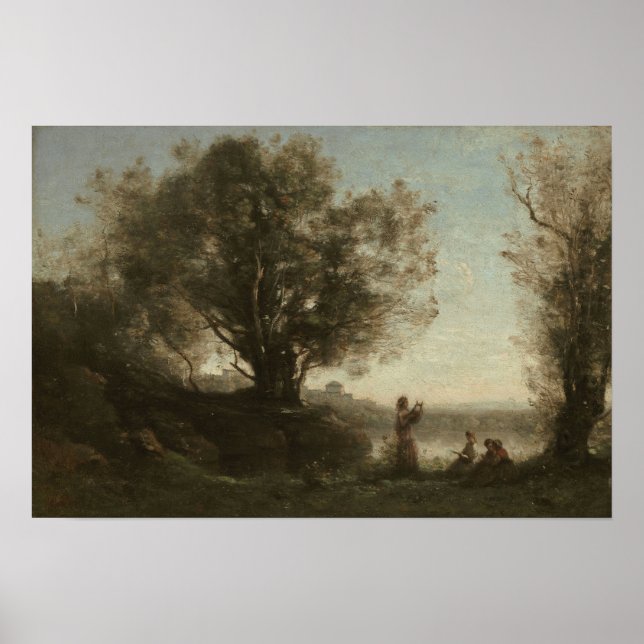 Corot - Orfeus klagar över Eurydike Poster (Framsidan)