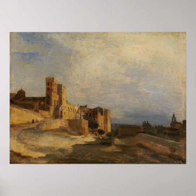 Corot - Påve slott Poster (Framsidan)