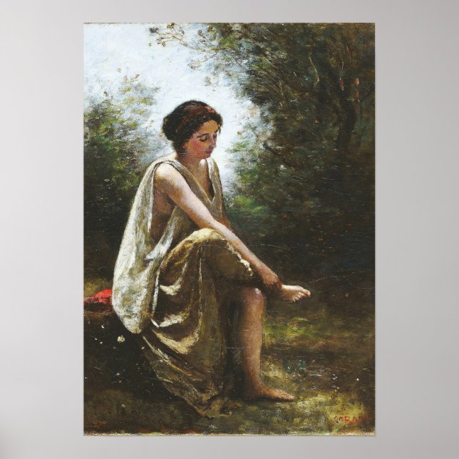 Corot - Sårade Eurydike Poster (Framsidan)