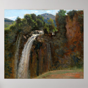 Corot - vattenfall i Terni Poster