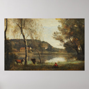 Corot - Ville-D'Avraysjön Poster