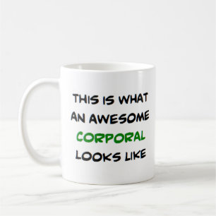 corporal, fantastisk kaffemugg