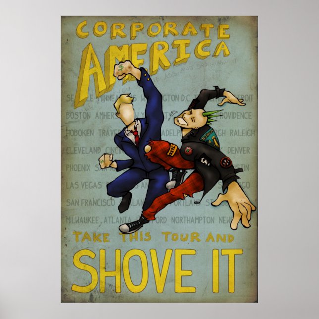 Corporate America Tour Poster (Framsidan)