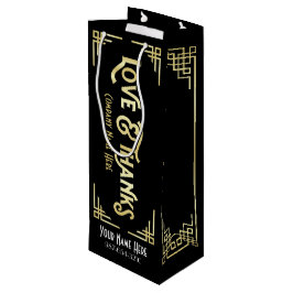 Corporate Art Deco Kärlek & Tack Guld Black Gatsby