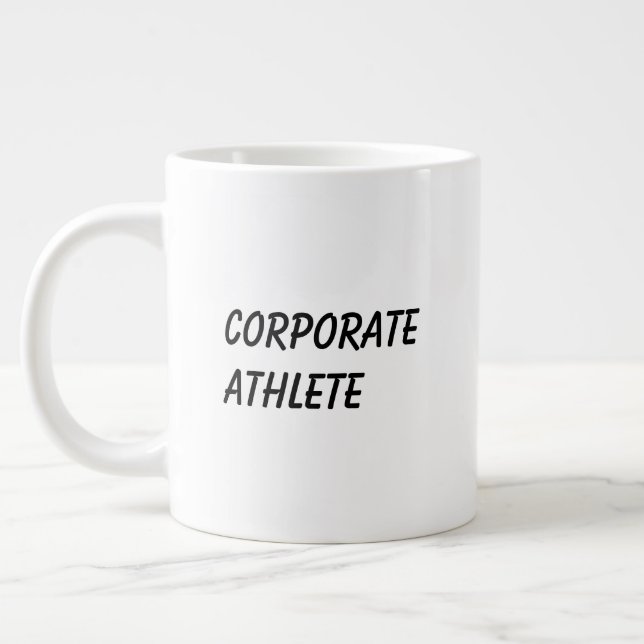 'Corporate Athlete' Rolig födelsedagspresent till  Jumbo Mugg (Vänster)