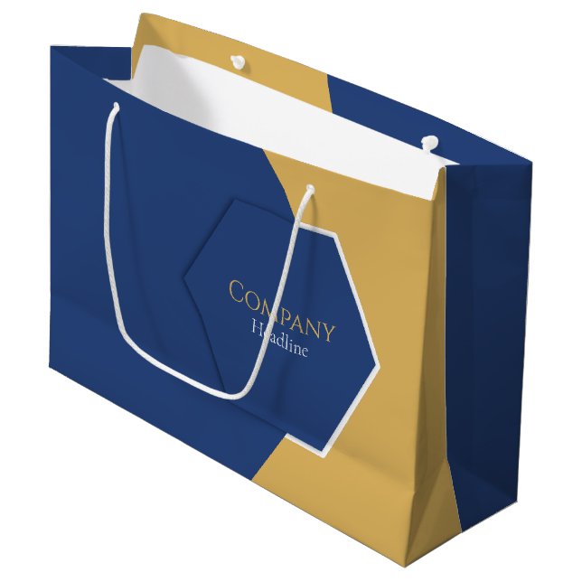 Corporate Blue Gift Bag (Framsidan Vinklad)
