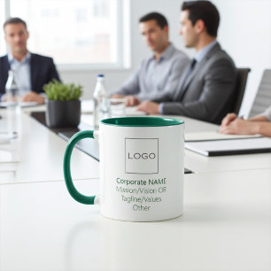 Corporate Business Company Logotyp Anpassningsbar Mugg