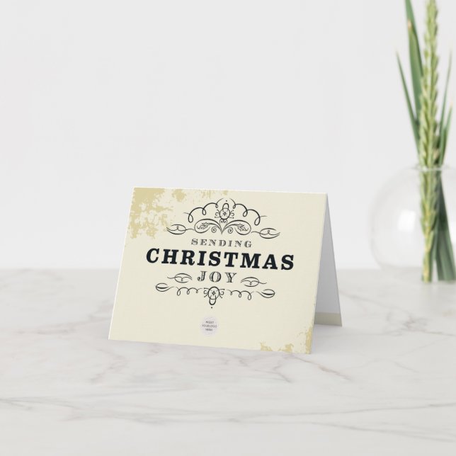 CORPORATE BUSINESS sending christmas joy logo Helgkort (Framsida)