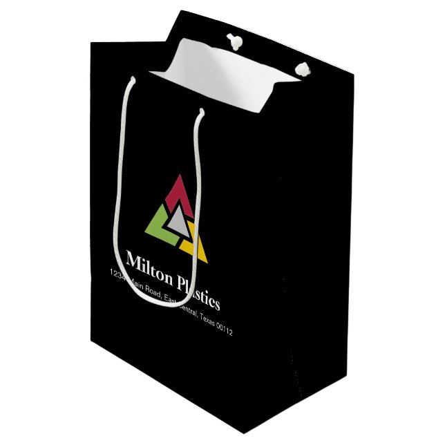 Corporate Gift Bag with Company Logo (Framsidan Vinklad)