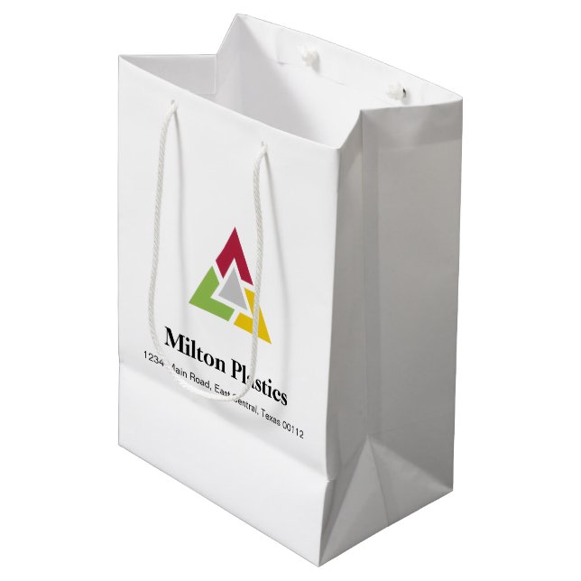 Corporate Gift Bag with Company Logo (Framsidan Vinklad)