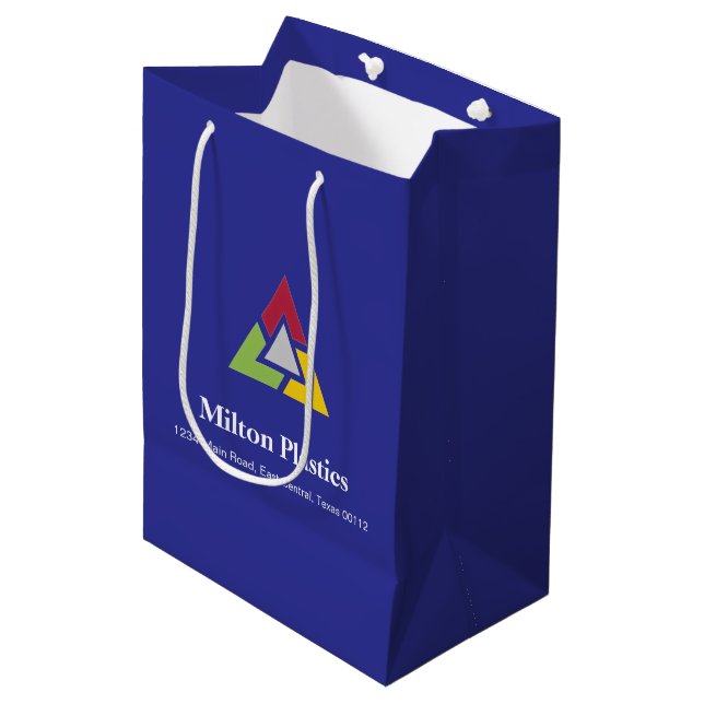 Corporate Gift Bag with Company Logo (Framsidan Vinklad)