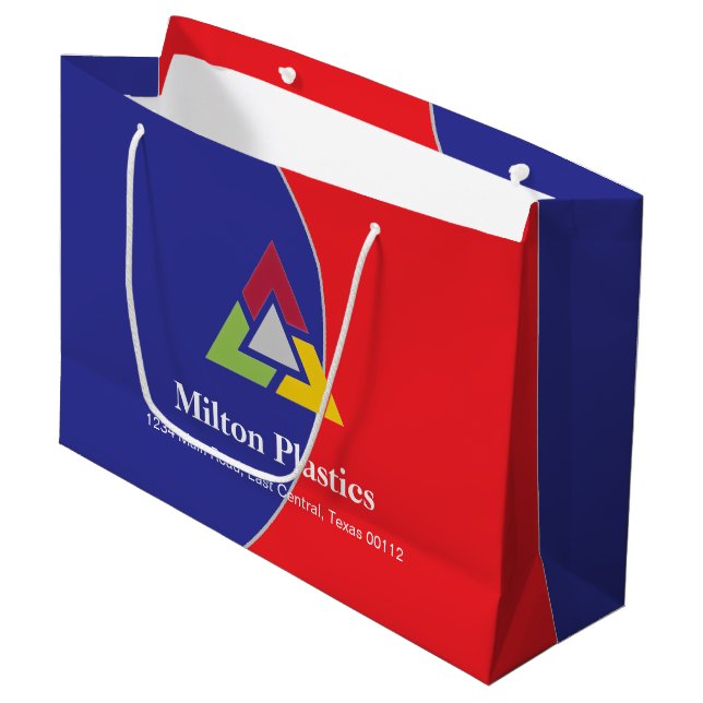 Corporate Gift Bag with Company Logo (Framsidan Vinklad)