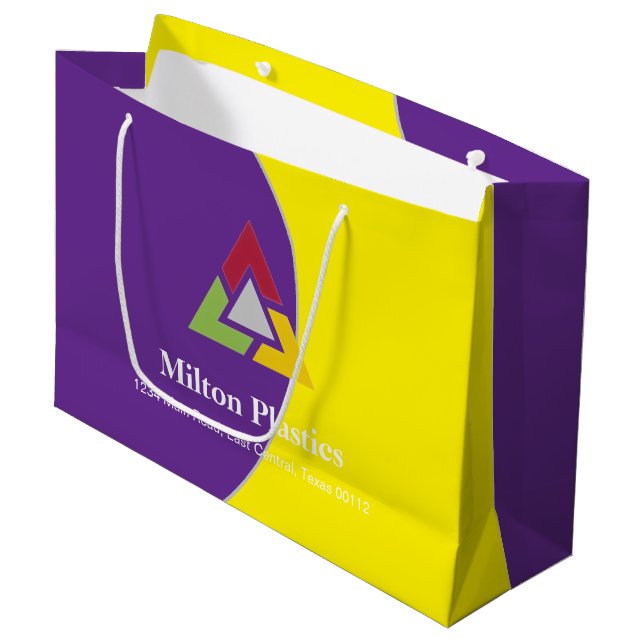 Corporate Gift Bag with Company Logo (Framsidan Vinklad)