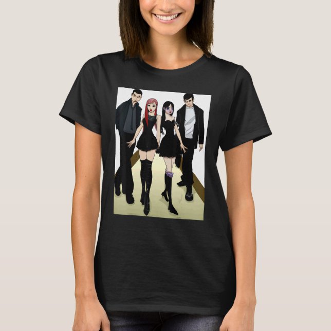 Corporate Goth Clique Friends 1 T Shirt (Framsida)