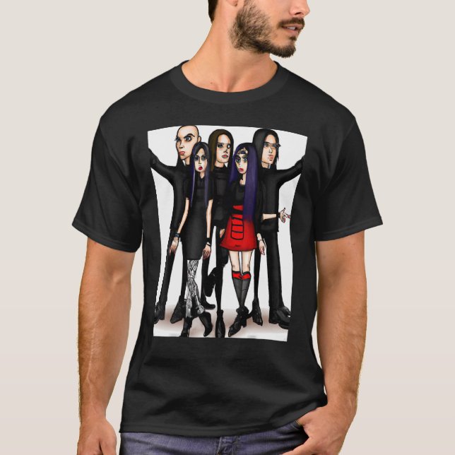 Corporate Goth Goth Clique Friends T Shirt (Framsida)