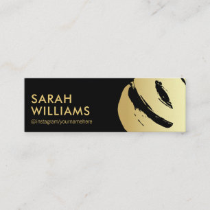 Corporate Guld Brushed Mini Visitkort