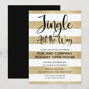 Corporate Jingle hela vägen Helgdag Open House Inbjudningar