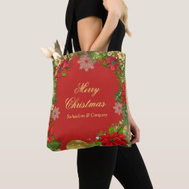 Corporate jul Party Gift Tote Bag Tygkasse