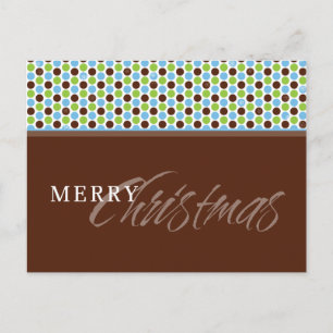 CORPORATE JULAFTON POSTCARD: minispot snowflake BL Helg Vykort