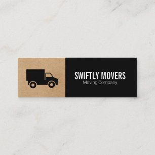 Corporate Lastbil   Movers Mini Visitkort