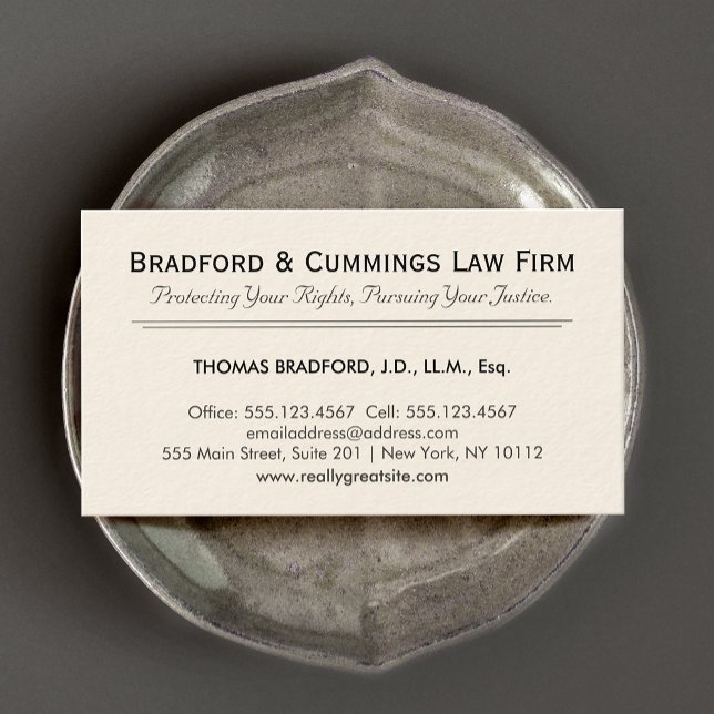 Corporate Lawyer Visitkort (Skapare uppladdad)