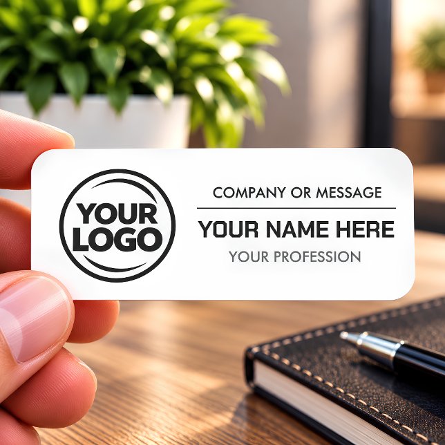 Corporate Logo Printed Plastic Employee Namnbricka (Skapare uppladdad)