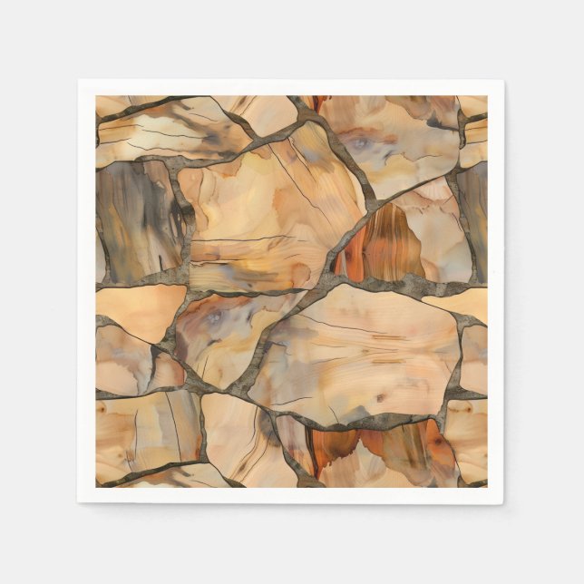 Corporate Logotyp Cocktail Napkins Pappersservett (Framsidan)