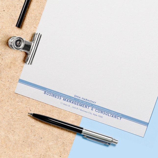 Corporate, Professionell Blue Letterhead Brevhuvud (Skapare uppladdad)