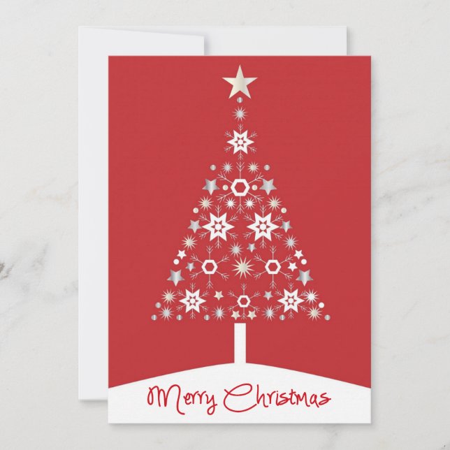Corporate Red God jul Helgdag Träd (Framsida)