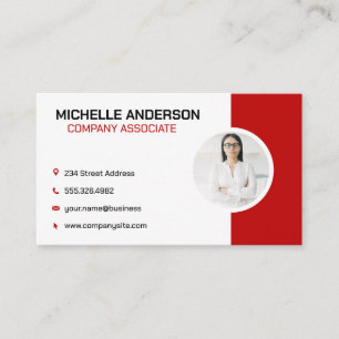 Corporate Red Professionell för företag Visitkort