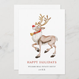 Corporate Reindeer God jul Hälsning Julkort