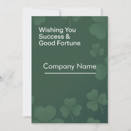 Corporate St. Patrick’s Day Success & Good Fortune Kort