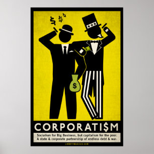 Corporatismaffisch Poster